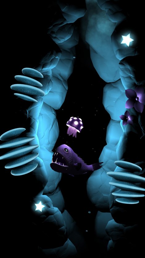 Screenshot of a Nimoari chasing the player's jellyfish